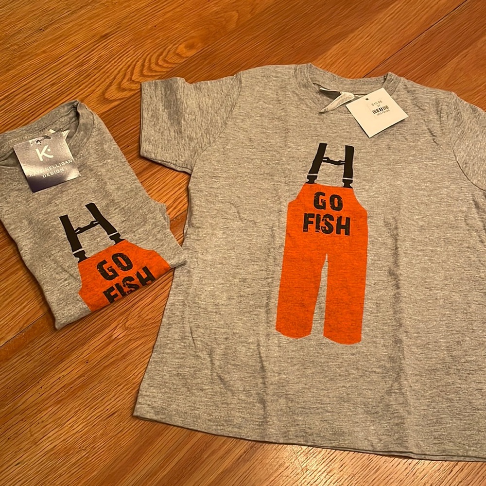 “Go Fish” T-Shirt. NEW with Tags Size 3T.